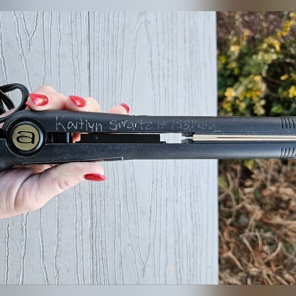 ANDIS 67095 1" ceramic clamp professional hair straightening flat iron pre owned - Picture 14 of 16